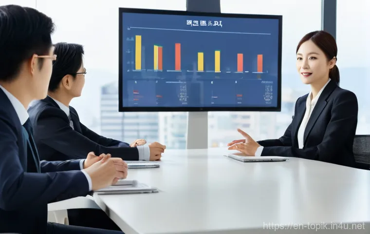 TOPIK 점수별 활용 가능성 - **Prompt:** A diverse group of university students, including one confident international student, a...